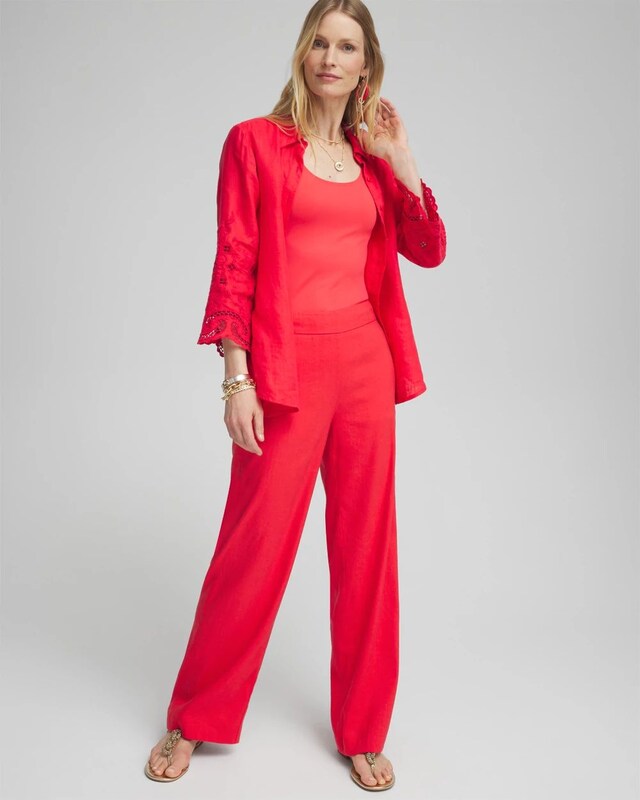Linen Stretch Relaxed Pants - image 2